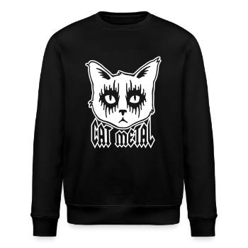 Métal Cat - Sweat bio ROLLER Stanley/Stella Unisexe - noir - Devant - Nik (191cm)