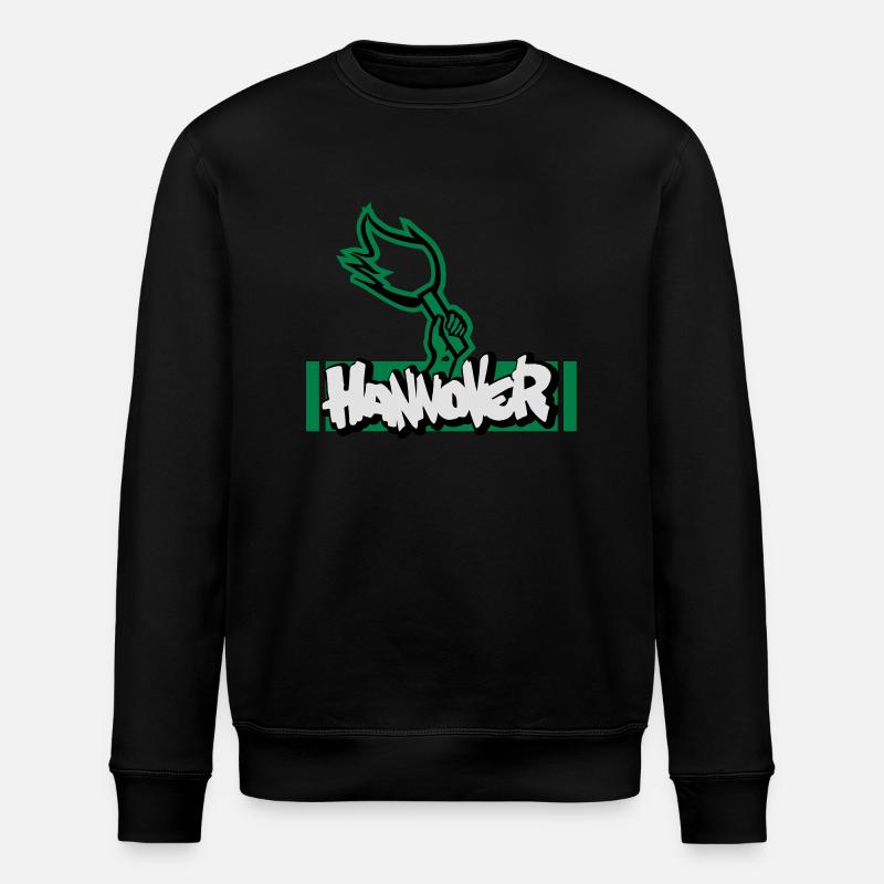 Hanover - Pyro - Stanley/Stella ROLLER Unisex Organic Sweatshirt - black