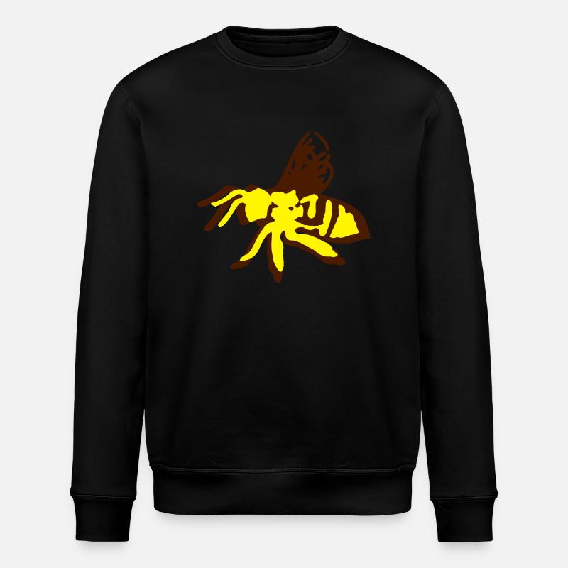 Honey Bee insecte art -1 - Sweat bio ROLLER Stanley/Stella Unisexe - noir