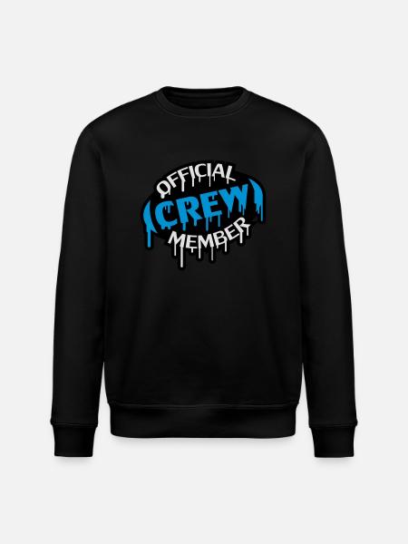 Official Crew Member Stamp - Stanley/Stella ROLLER Unisex Organic Sweatshirt - black