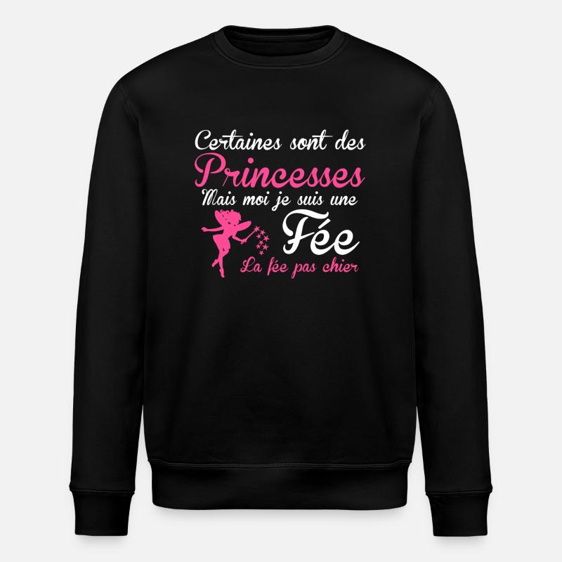 la fée pas chier - Sweat bio ROLLER Stanley/Stella Unisexe - noir