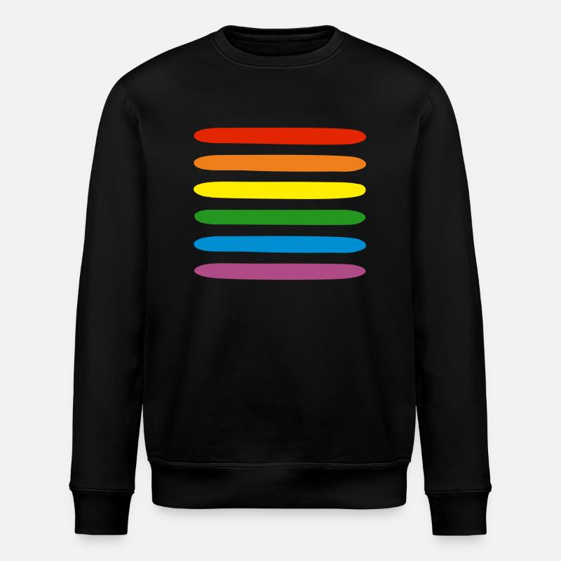 Regenbogen - Stanley/Stella Unisex Bio-Sweatshirt ROLLER - Schwarz