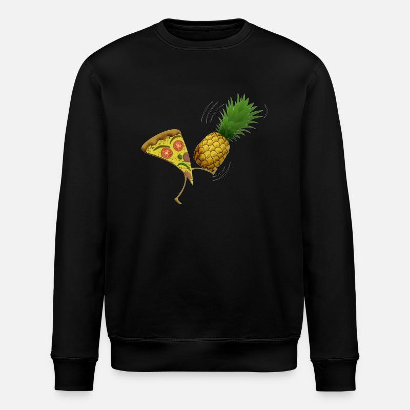 Pizza without Pineapple - Stanley/Stella ROLLER Unisex Organic Sweatshirt - black