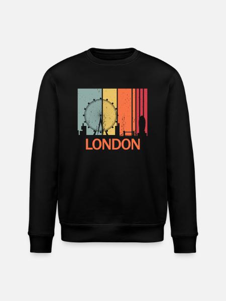 London - Stanley/Stella ROLLER Unisex Organic Sweatshirt - black