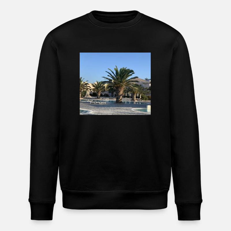 Palmier - Sweat bio ROLLER Stanley/Stella Unisexe - noir