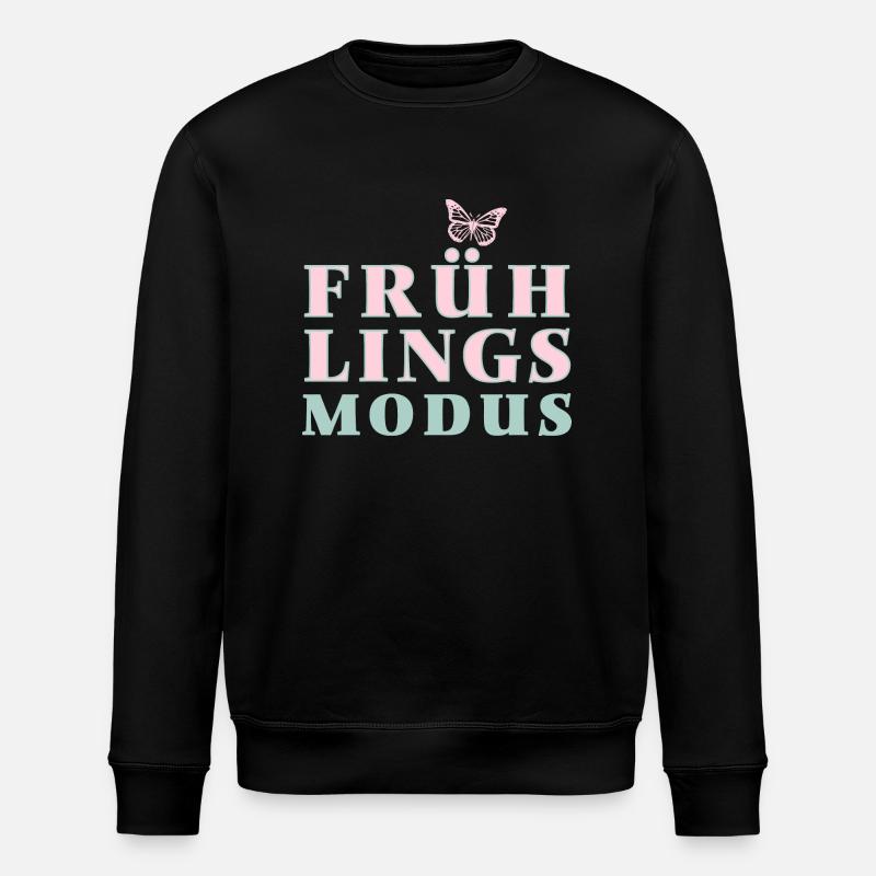 Spring Mode - Spring is here! - Stanley/Stella ROLLER Unisex Organic Sweatshirt - black