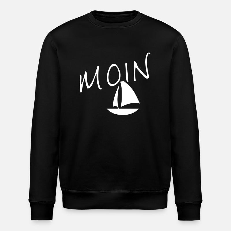 Moin avec voilier - Sweat bio ROLLER Stanley/Stella Unisexe - noir
