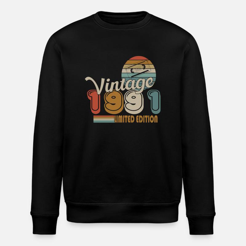 1991 - Stanley/Stella Unisex Bio-Sweatshirt ROLLER - Schwarz