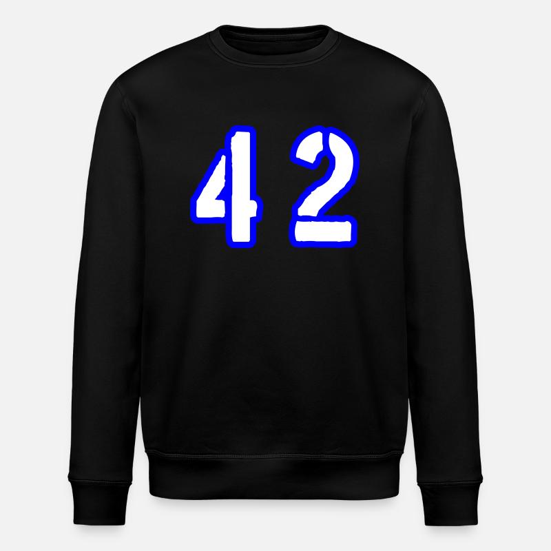 42 Number Symbol - Stanley/Stella ROLLER Unisex Organic Sweatshirt - black