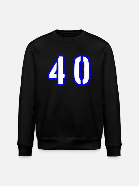 40 Zahl Symbol - Stanley/Stella Unisex Bio-Sweatshirt ROLLER - Schwarz