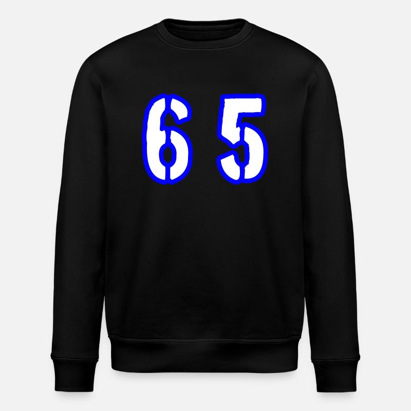 65 Zahl Symbol - Stanley/Stella Unisex Bio-Sweatshirt ROLLER - Schwarz