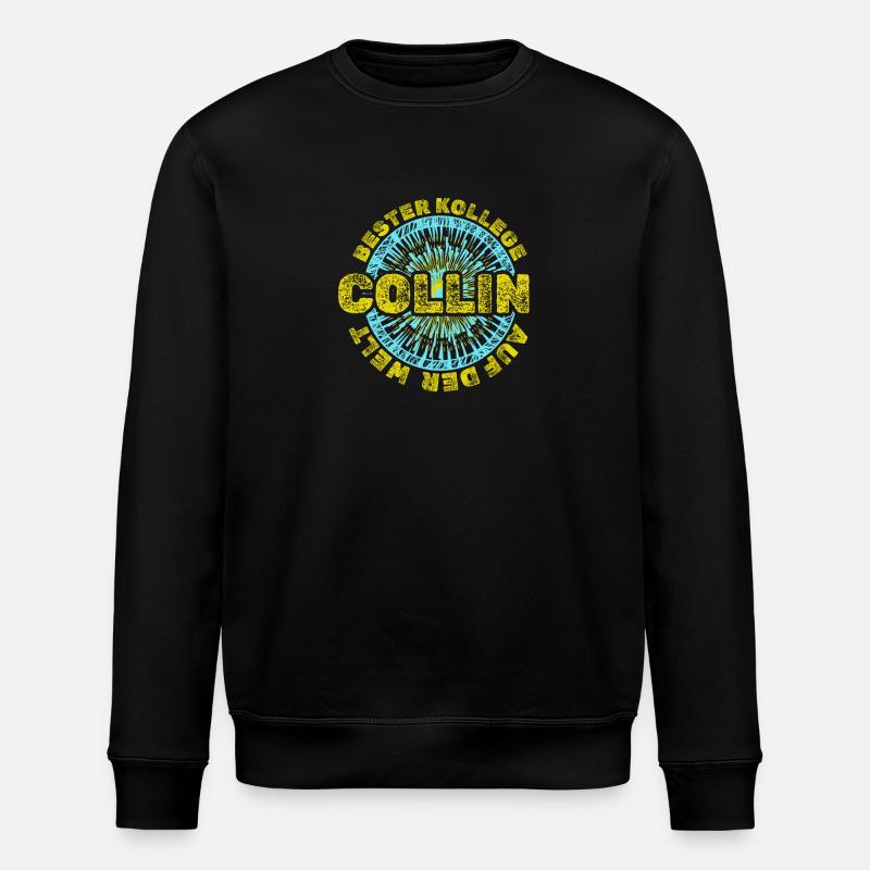 Collin as a given name - Stanley/Stella ROLLER Unisex Organic Sweatshirt - black