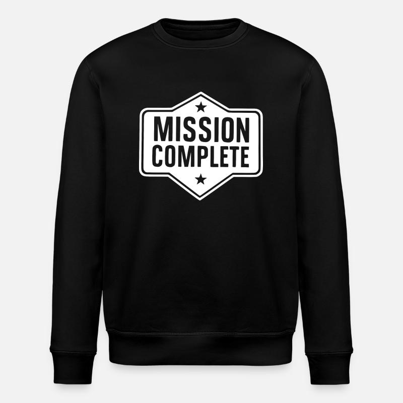 Mission Complete - Stanley/Stella ROLLER Unisex Organic Sweatshirt - black