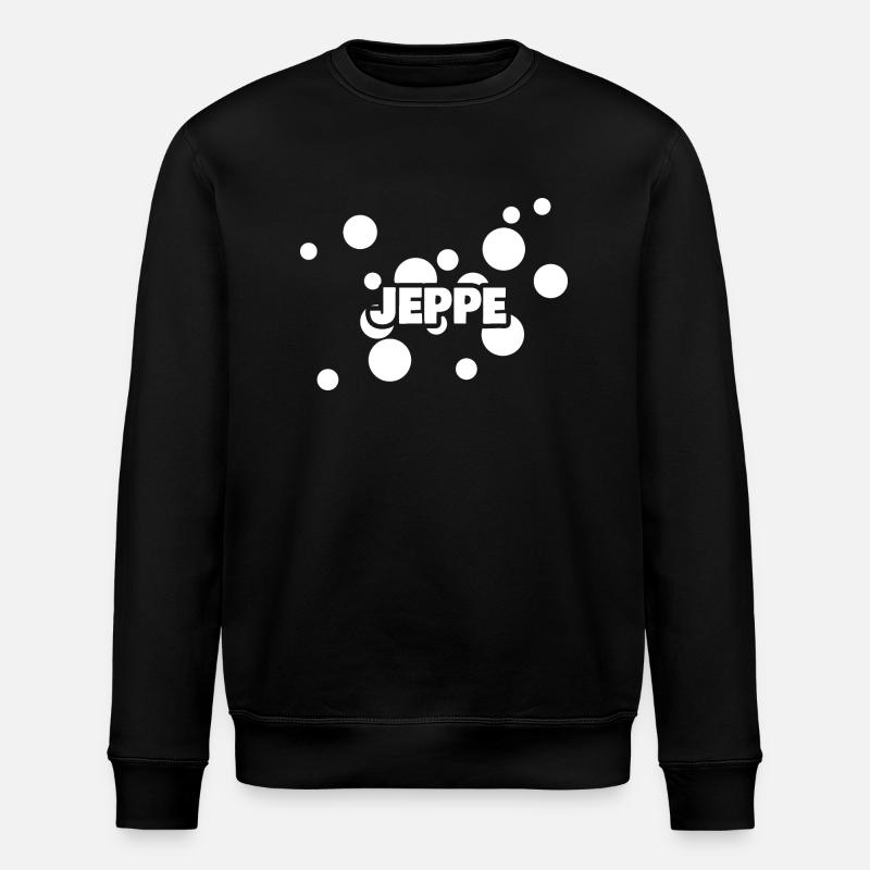 Prénom Jeppe - Sweat bio ROLLER Stanley/Stella Unisexe - noir