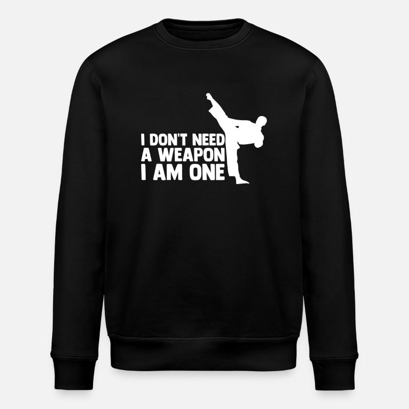 Taekwondo - Stanley/Stella Unisex Bio-Sweatshirt ROLLER - Schwarz