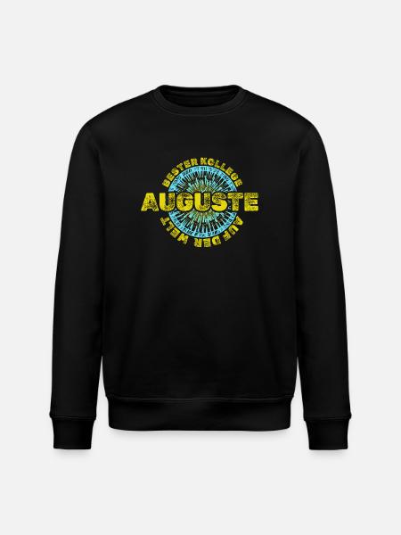 First name Auguste - Stanley/Stella ROLLER Unisex Organic Sweatshirt - black