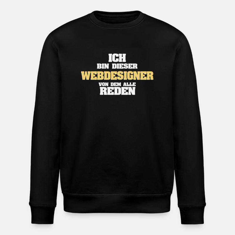 Web designer as a profession - Stanley/Stella ROLLER Unisex Organic Sweatshirt - black