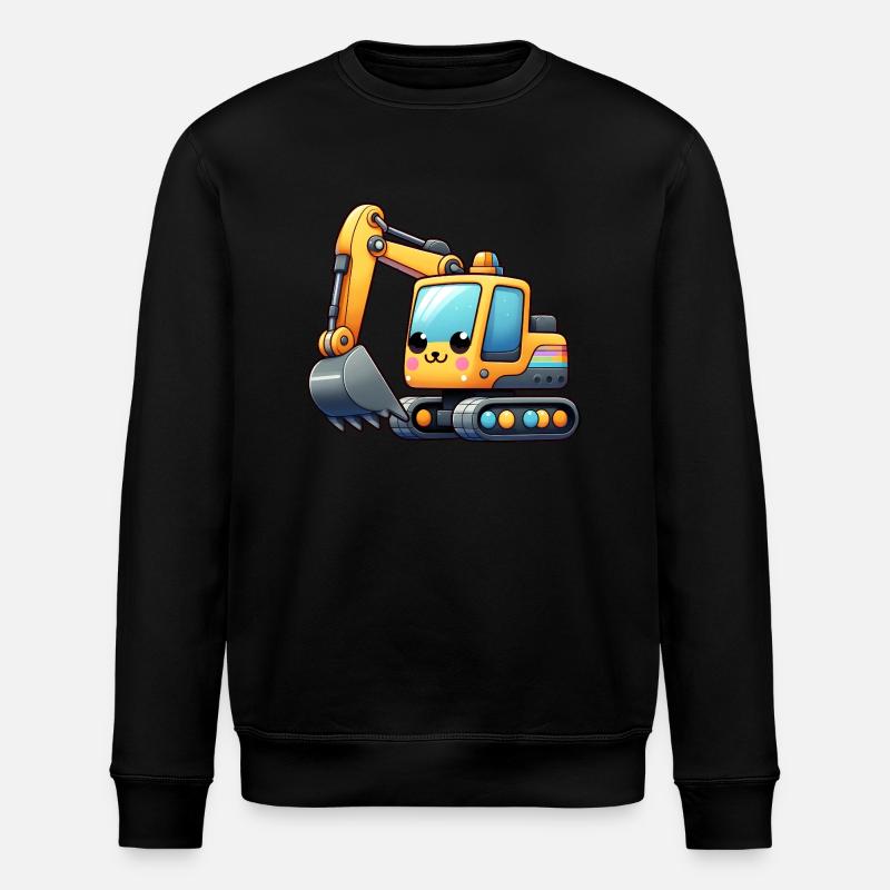 Bagger für Kinder - Stanley/Stella Unisex Bio-Sweatshirt ROLLER - Schwarz