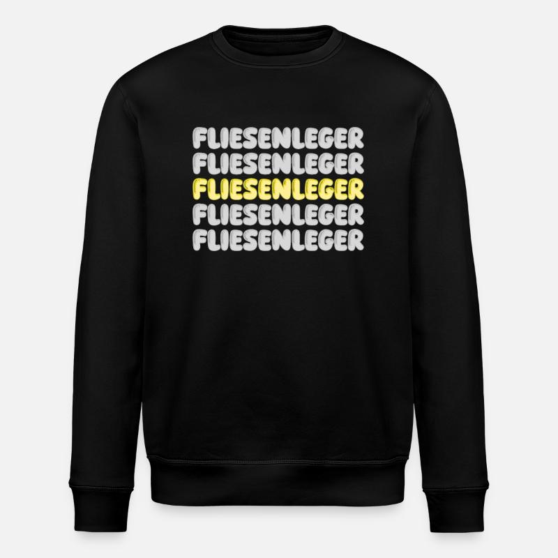 Work Tiler - Stanley/Stella ROLLER Unisex Organic Sweatshirt - black
