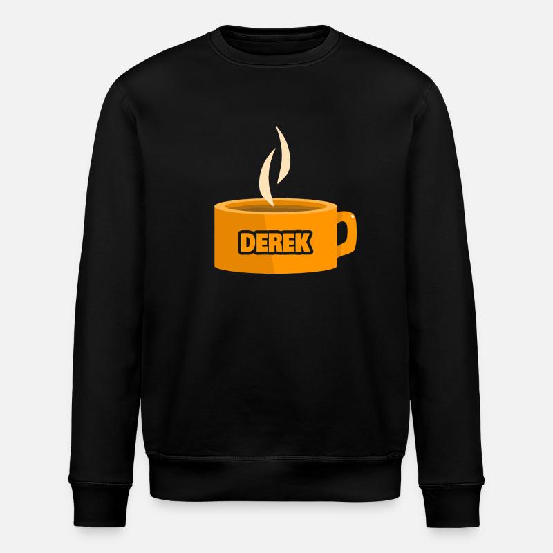 Derek as a teacup - Stanley/Stella ROLLER Unisex Organic Sweatshirt - black