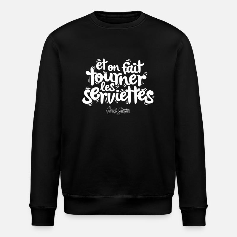 Serviettes - Sweat bio ROLLER Stanley/Stella Unisexe - noir