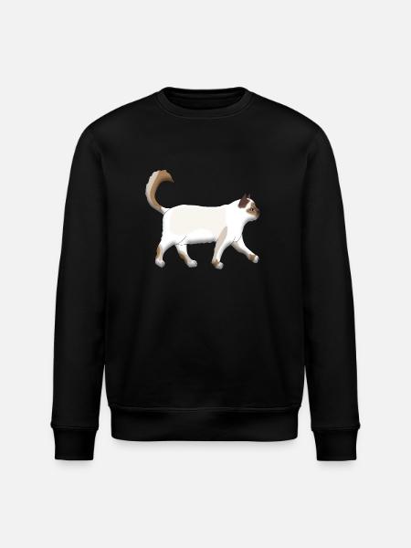 Sacred Birman goes - Stanley/Stella ROLLER Unisex Organic Sweatshirt - black