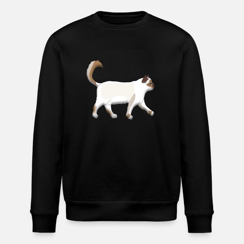 Sacred Birman goes - Sweat bio ROLLER Stanley/Stella Unisexe - noir