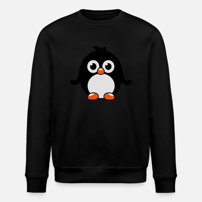 pinguin_1_f3 - Stanley/Stella Unisex Bio-Sweatshirt ROLLER - Schwarz