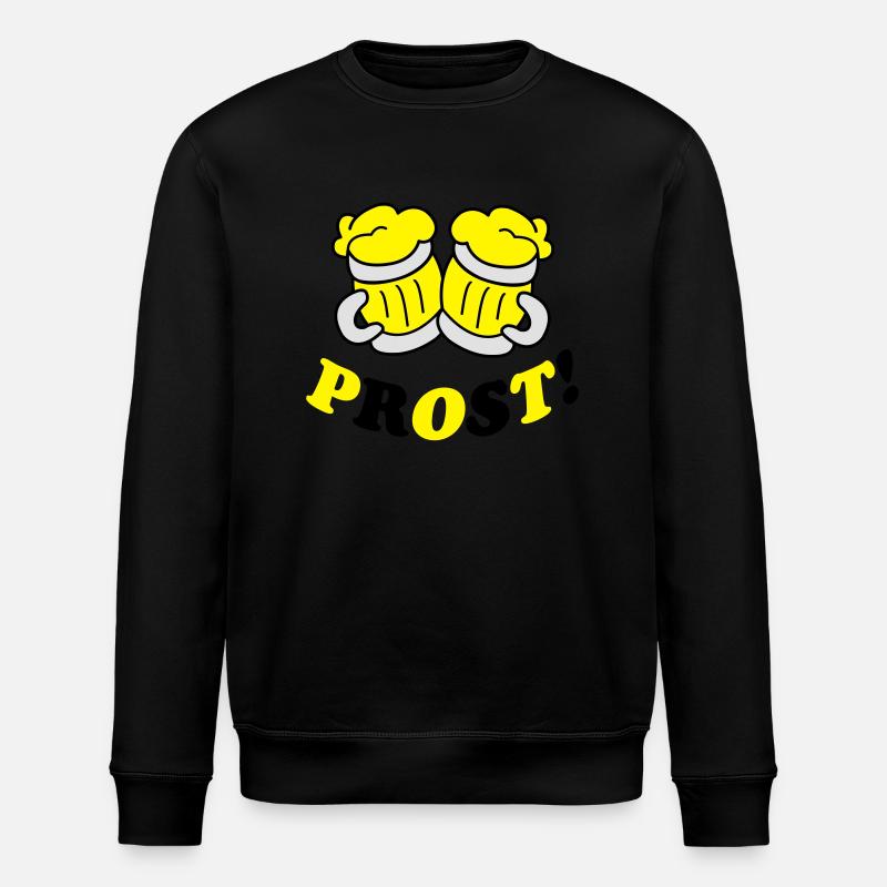 bier_prost_2 - Stanley/Stella Unisex Bio-Sweatshirt ROLLER - Schwarz