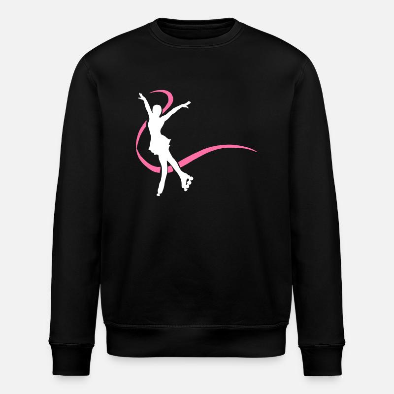 Silhouette patineuse blanche inline - Sweat bio ROLLER Stanley/Stella Unisexe - noir