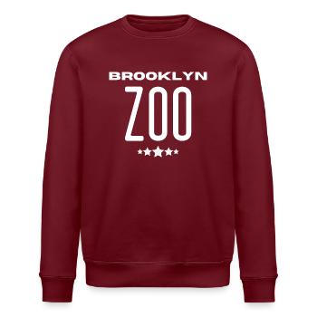 BROOKLYN ZOO! - Stanley/Stella Unisex Bio-Sweatshirt ROLLER - Burgunderrot - Vorne - Nik (191cm)