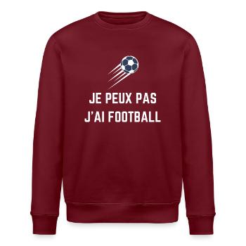 Football - Fußball - Fútbol - Calcio - Foot - Cool - Sweat bio ROLLER Stanley/Stella Unisexe - bordeaux - Devant - Nik (191cm)