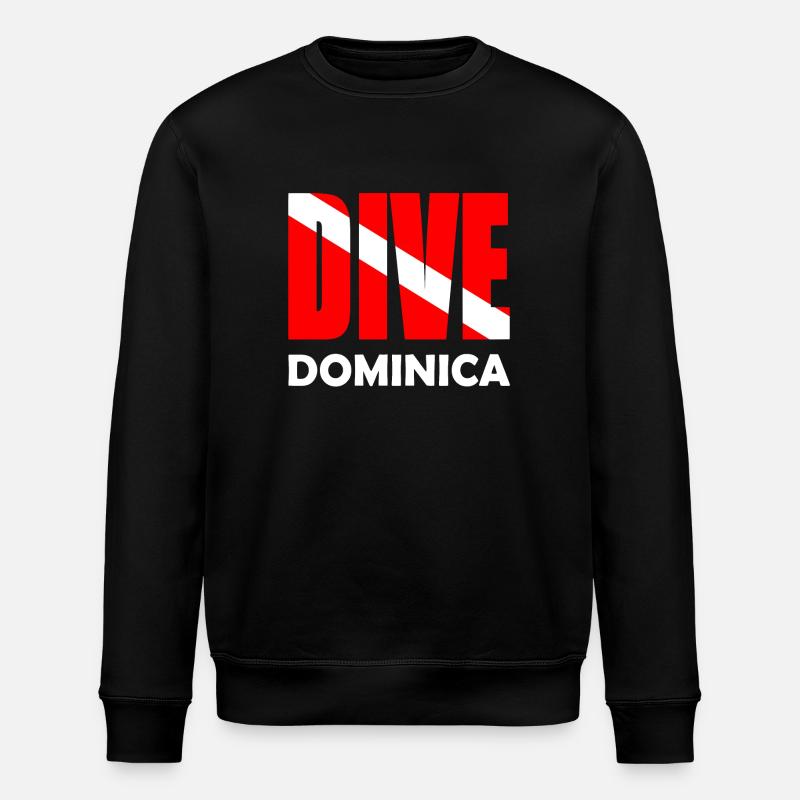 Plongée Dominique - Karibik - Caraïbes - Antilles - Sweat bio ROLLER Stanley/Stella Unisexe - noir