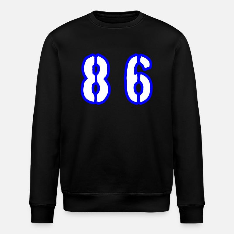 86 Zahl Symbol - Stanley/Stella Unisex Bio-Sweatshirt ROLLER - Schwarz