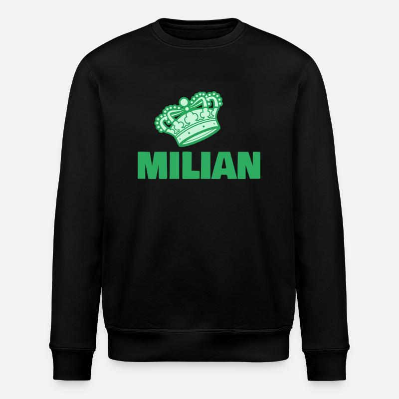 First name Milian - Stanley/Stella ROLLER Unisex Organic Sweatshirt - black