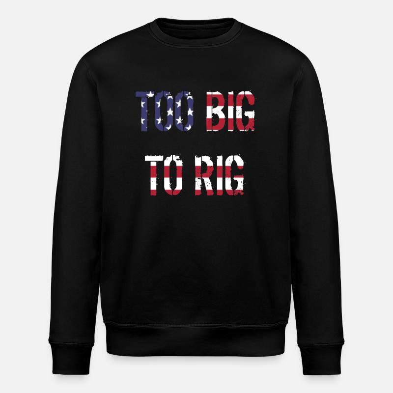 TOO BIG TO RIG 2024 - Stanley/Stella Unisex Bio-Sweatshirt ROLLER - Schwarz