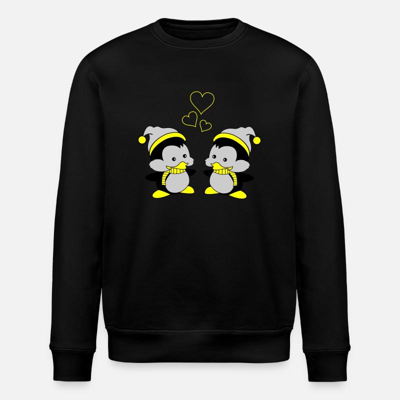 Pingus amoureux - Sweat bio ROLLER Stanley/Stella Unisexe - noir