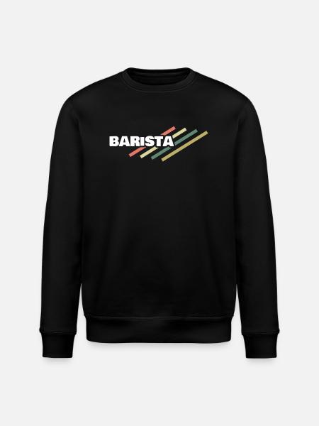 Gift for Barista - Stanley/Stella ROLLER Unisex Organic Sweatshirt - black