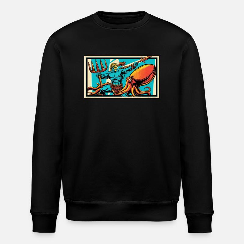 nVx Poseidon 2 - Stanley/Stella Unisex Bio-Sweatshirt ROLLER - Schwarz