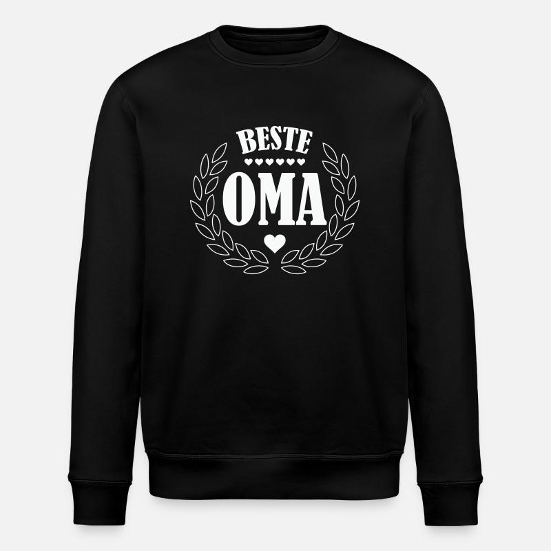 beste oma - Stanley/Stella Unisex Bio-Sweatshirt ROLLER - Schwarz