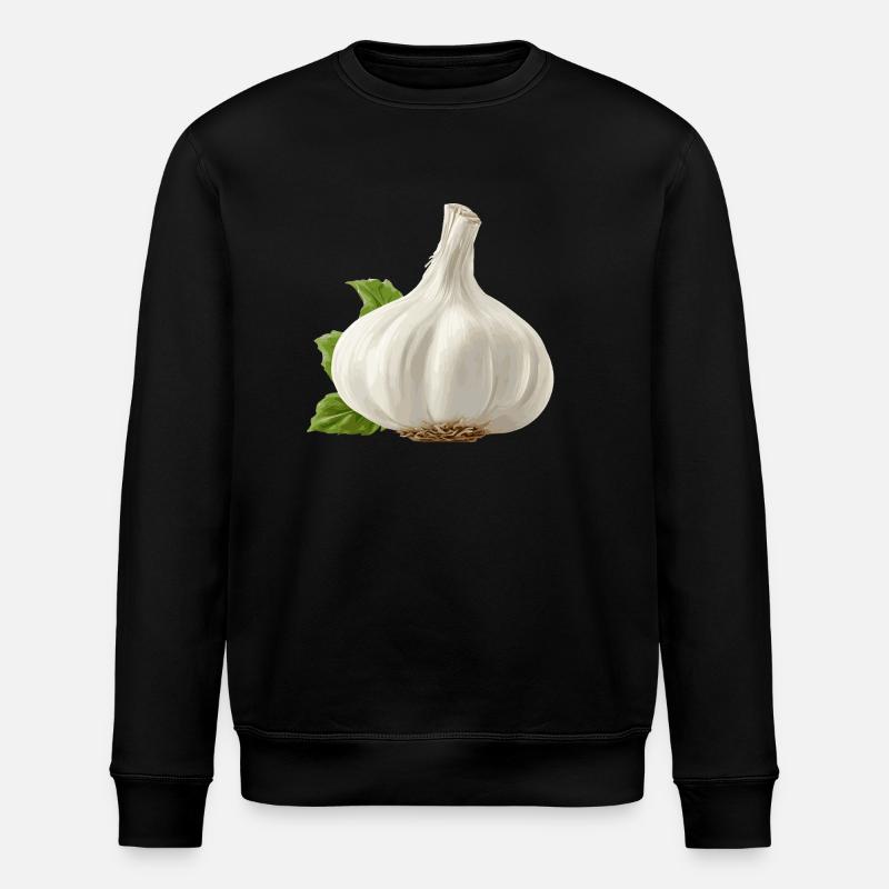 Knoblauch - Stanley/Stella Unisex Bio-Sweatshirt ROLLER - Schwarz