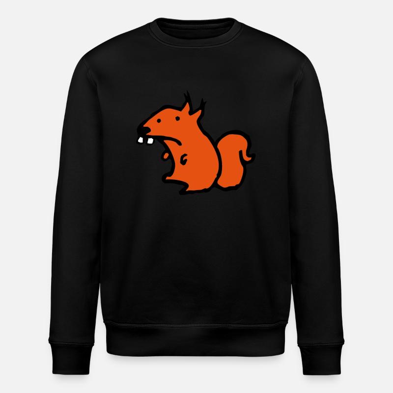 Écureuil - Sweat bio ROLLER Stanley/Stella Unisexe - noir