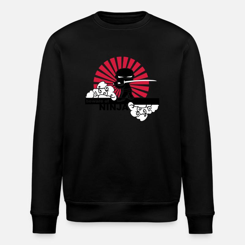 Ninja - Stanley/Stella Unisex Bio-Sweatshirt ROLLER - Schwarz