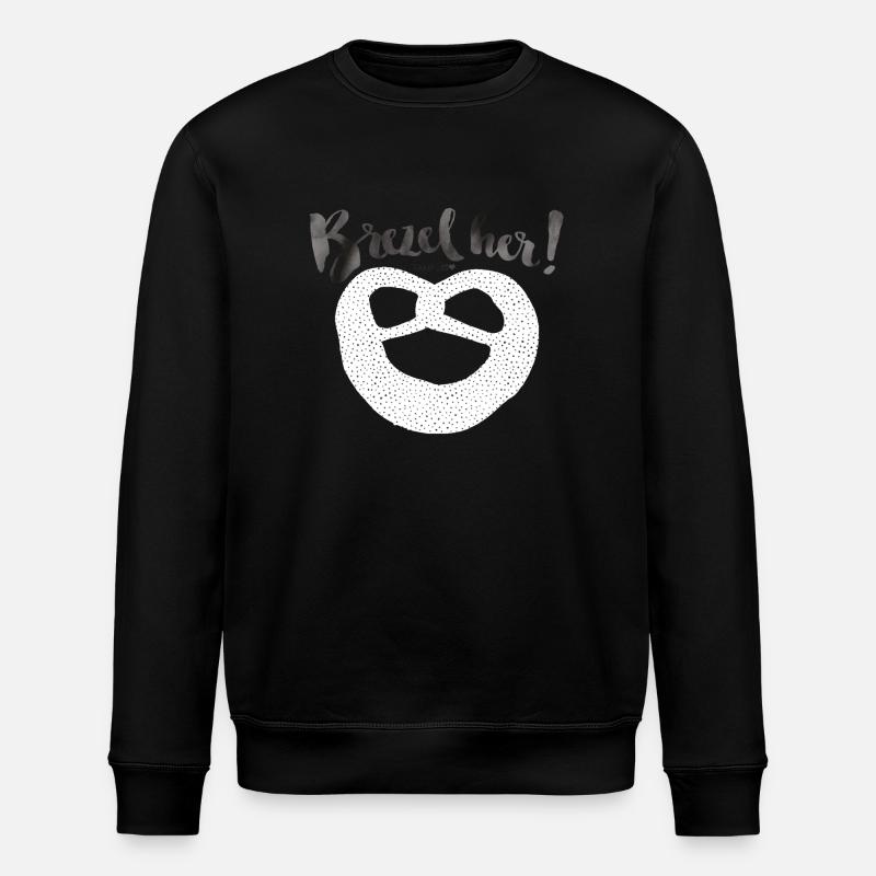 Brezel Her! Dotties - Stanley/Stella Unisex Bio-Sweatshirt ROLLER - Schwarz