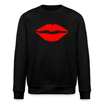 Lippen - Stanley/Stella Unisex Bio-Sweatshirt ROLLER - Schwarz - Vorne - Nik (191cm)
