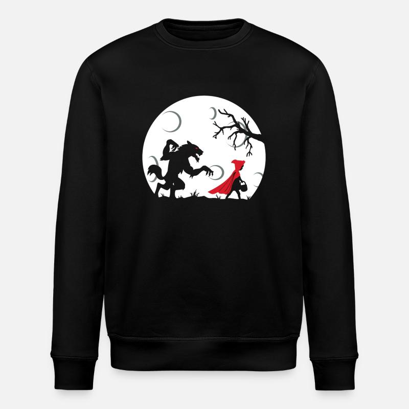 Red Riding Hood - Stanley/Stella ROLLER Unisex Organic Sweatshirt - black