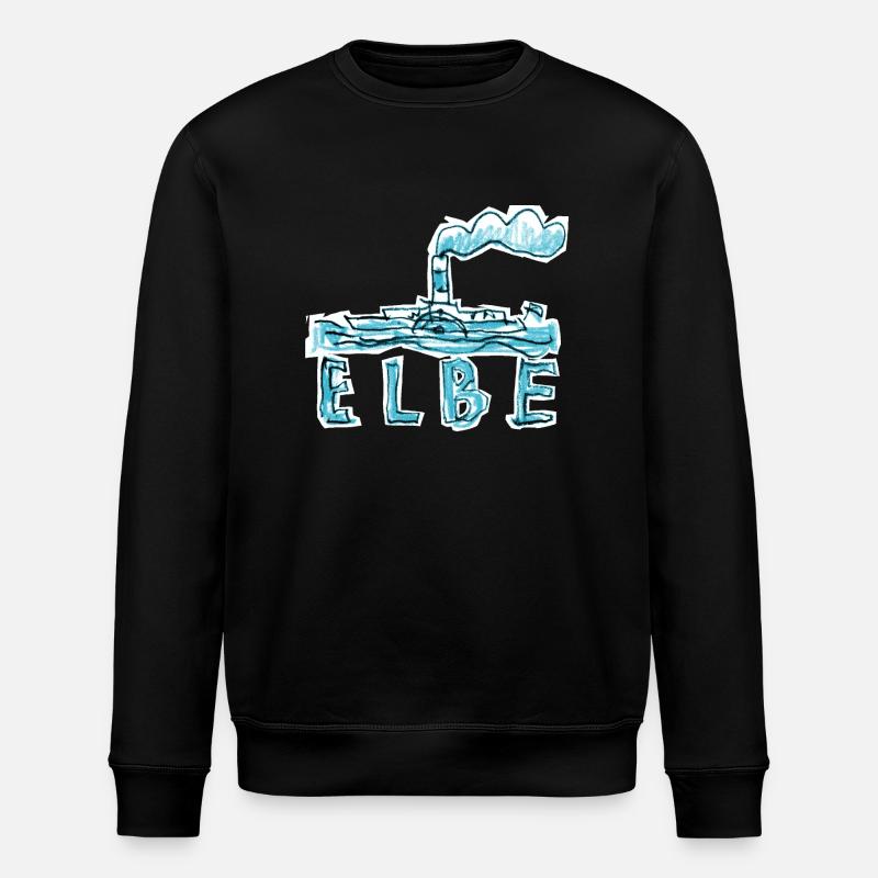 Elbe - Stanley/Stella Unisex Bio-Sweatshirt ROLLER - Schwarz