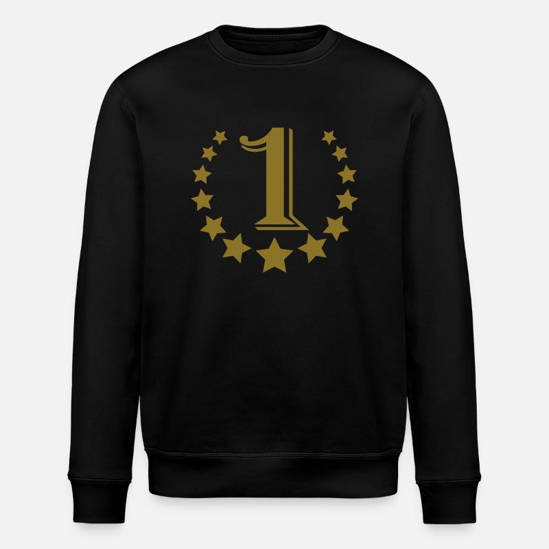1_stars_nummer - Stanley/Stella Unisex Bio-Sweatshirt ROLLER - Schwarz