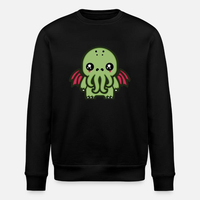 Niedlicher Cthulhu - Stanley/Stella Unisex Bio-Sweatshirt ROLLER - Schwarz