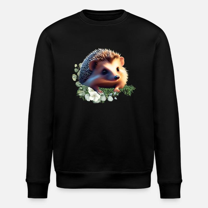 Igelshirt und Accessoires - Igeldesign - Stanley/Stella Unisex Bio-Sweatshirt ROLLER - Schwarz